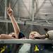 Nine-year-olds Ross Eaton (left) and Duane Michaels watch warmups at Yost Ice Arena on Friday. Daniel Brenner I AnnArbor.com